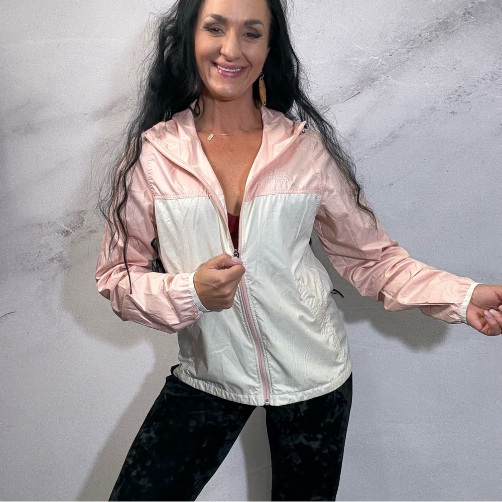 The North Face Women's Pink and White Utility Jacket